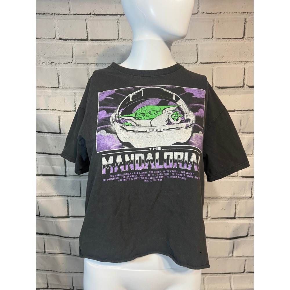 Star Wars The Mandalorian Galactic Tour 2020 Graphic T-Shirt Fifth Sun Black M